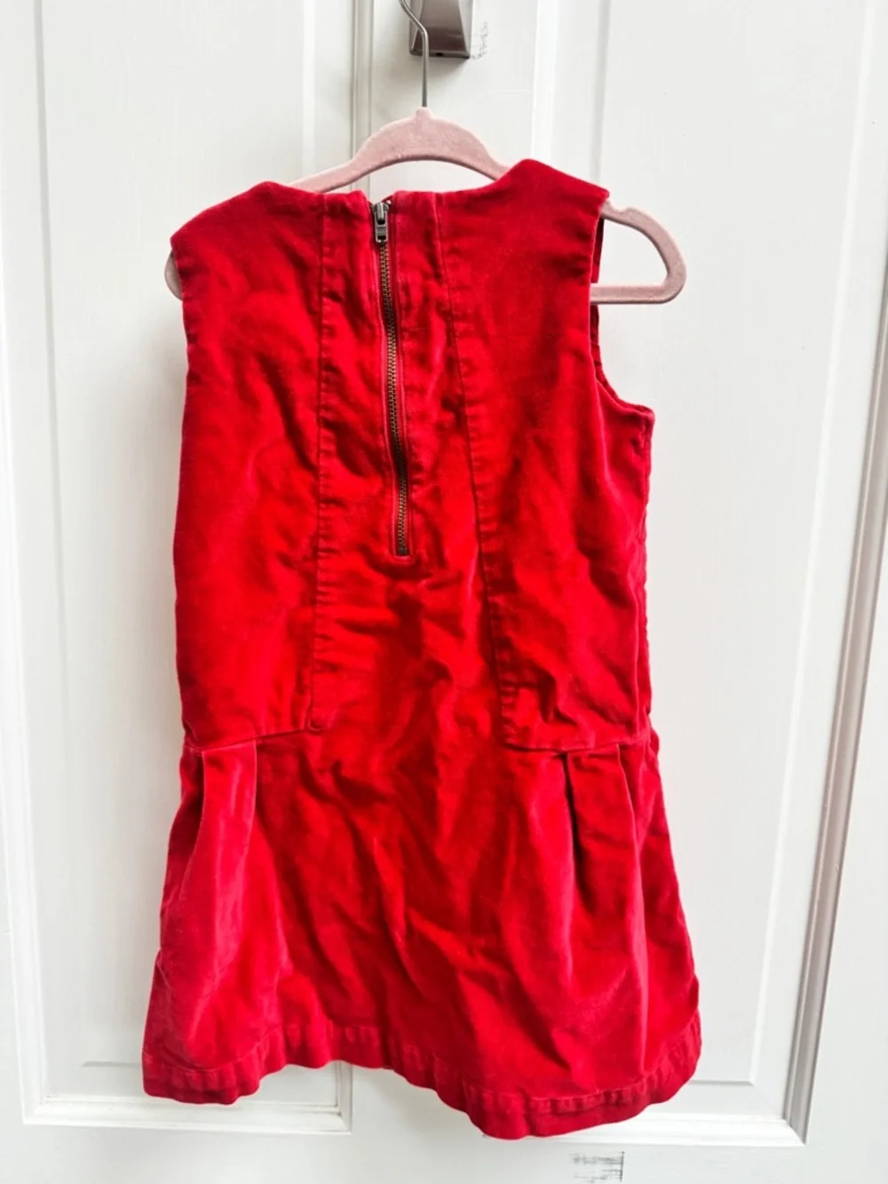 Baby GAP Girls 4 Red Velvet Holiday Christmas Valentine’s Day Sleeveless Dress